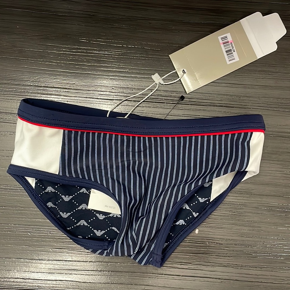 NWT Armani baby size 12 months swimming briefs